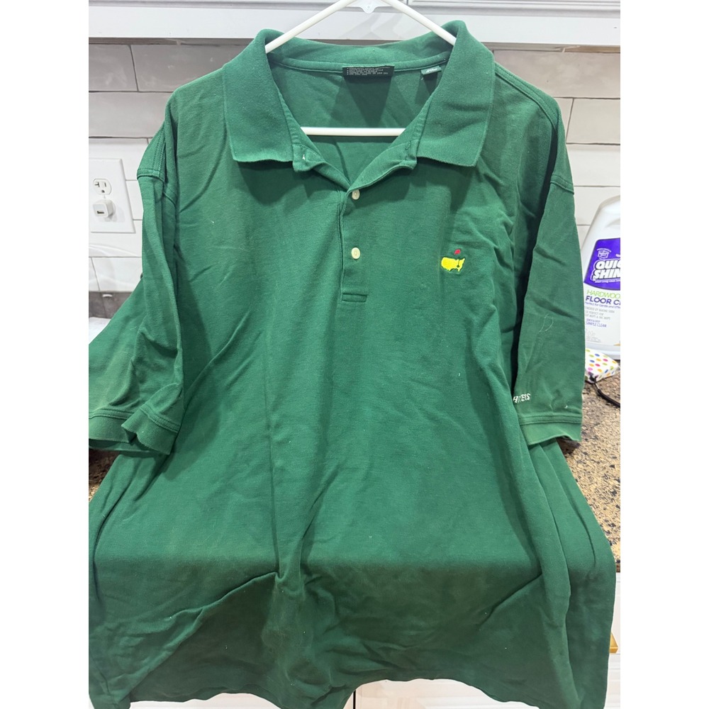 Masters Collection Green Mercerized Cotton Polo Shirt Mens XXL Golf Tournament